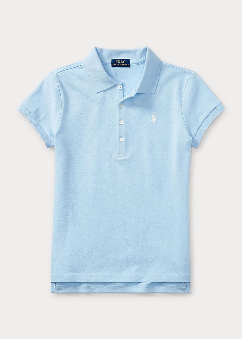 Poleras Polo Ralph Lauren Niña 7-14 Años Stretch Cotton Mesh Chile Azules TKOYW-1079